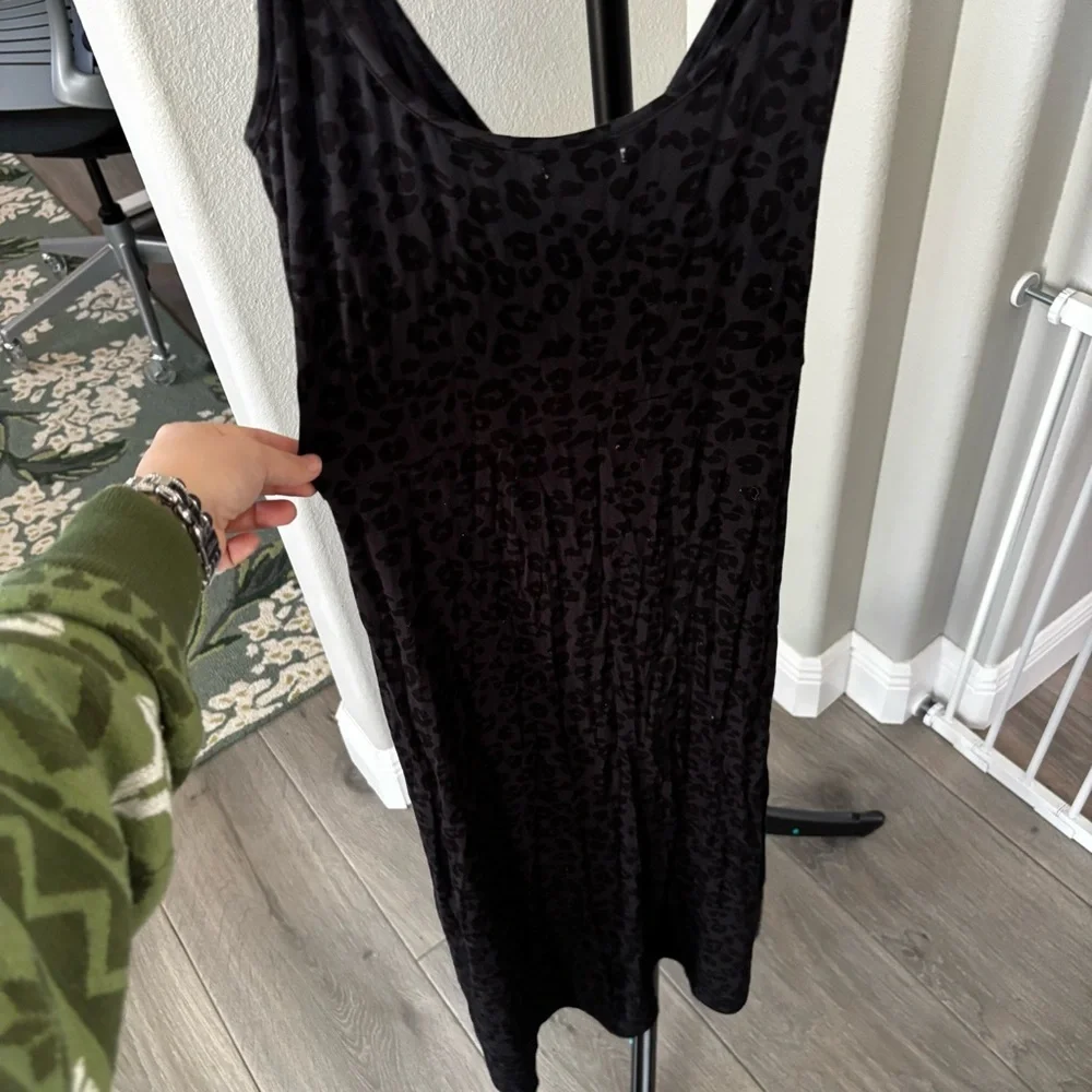 Z Supply Black Leopard Midi Dress - Picture 3 of 8